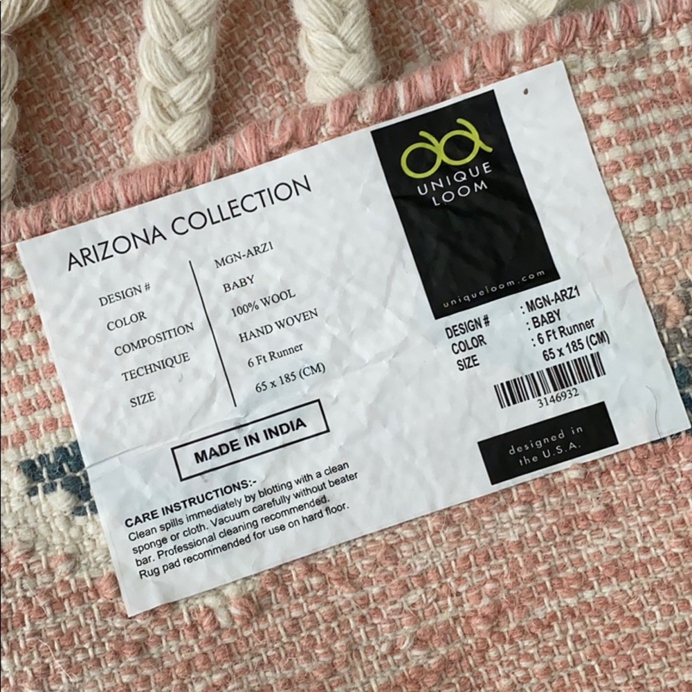 Arizona Runner Rug - pink - Picture 5 of 5